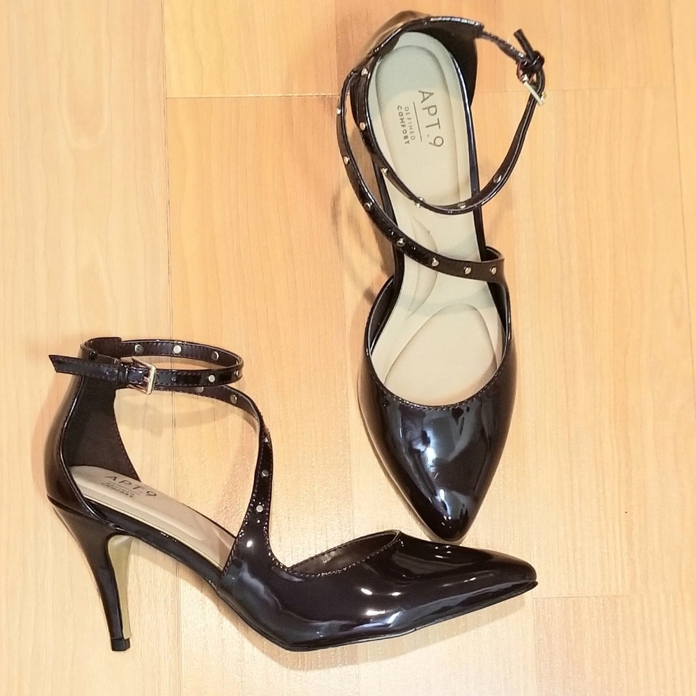 APT 9 Frittata Heels - Wine Color